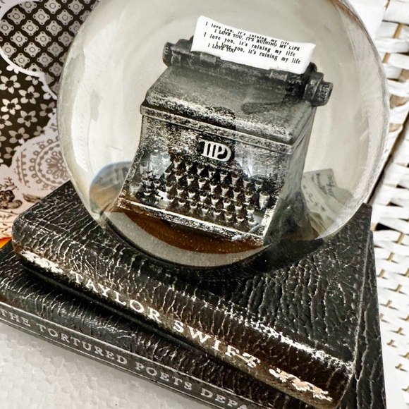 Taylor Swift Tortured Poets Department Snow Globe - Picture 2 of 3